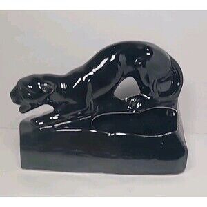 1950s Black Panther TV Lamp Planter Base Only Mid Century Retro